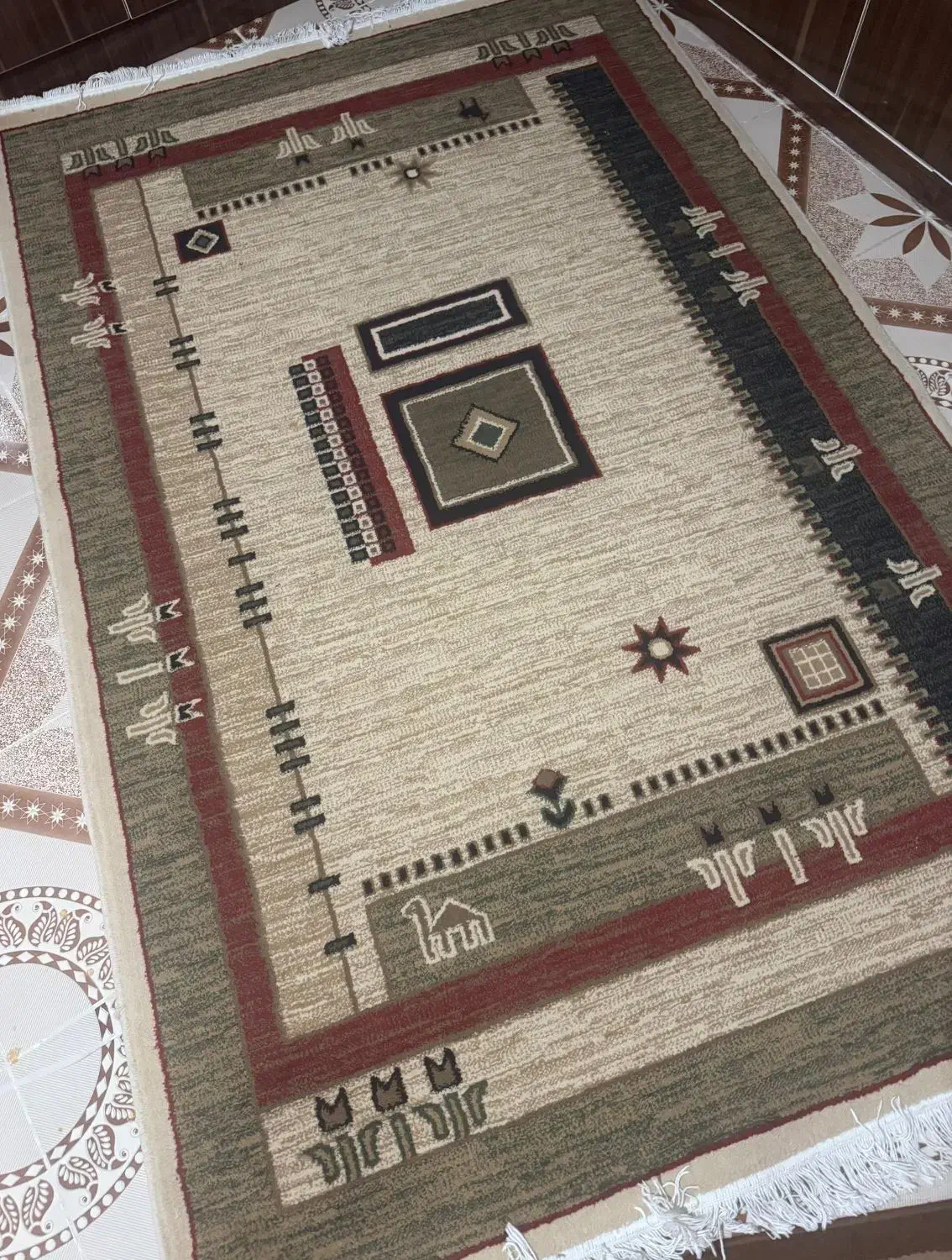 گلیم‌فرش|فرش|کرمانشاه, |دیوار