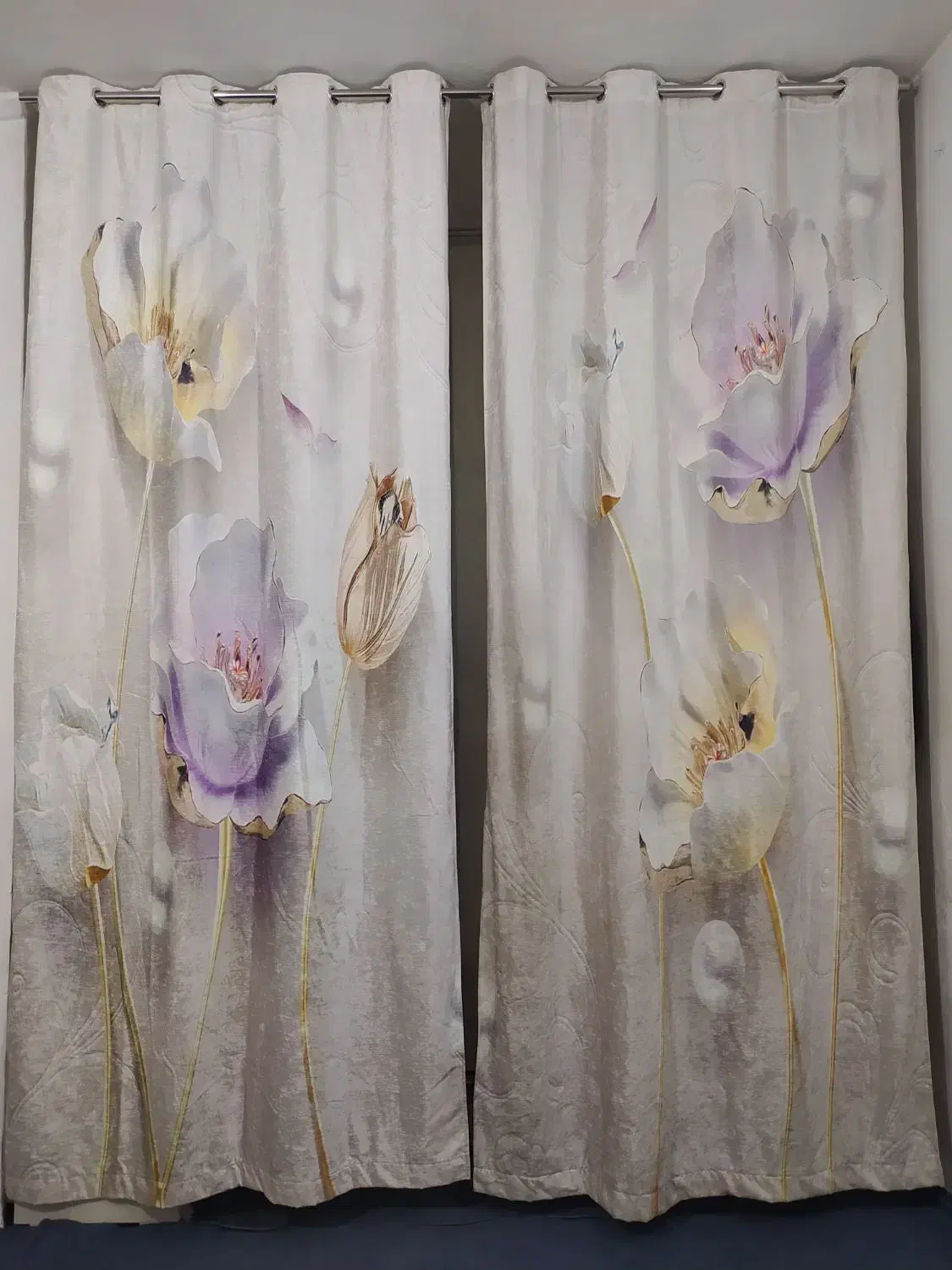 پرده چاپی جنس درجه یک مخمل|پرده، رانر، رومیزی|تهران, شکوفه (عبدل آباد)|دیوار