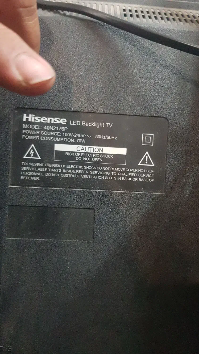 ال ای دی هایسنس ۴۰ بسیار تمیز|تلویزیون و پروژکتور|قزوین, |دیوار