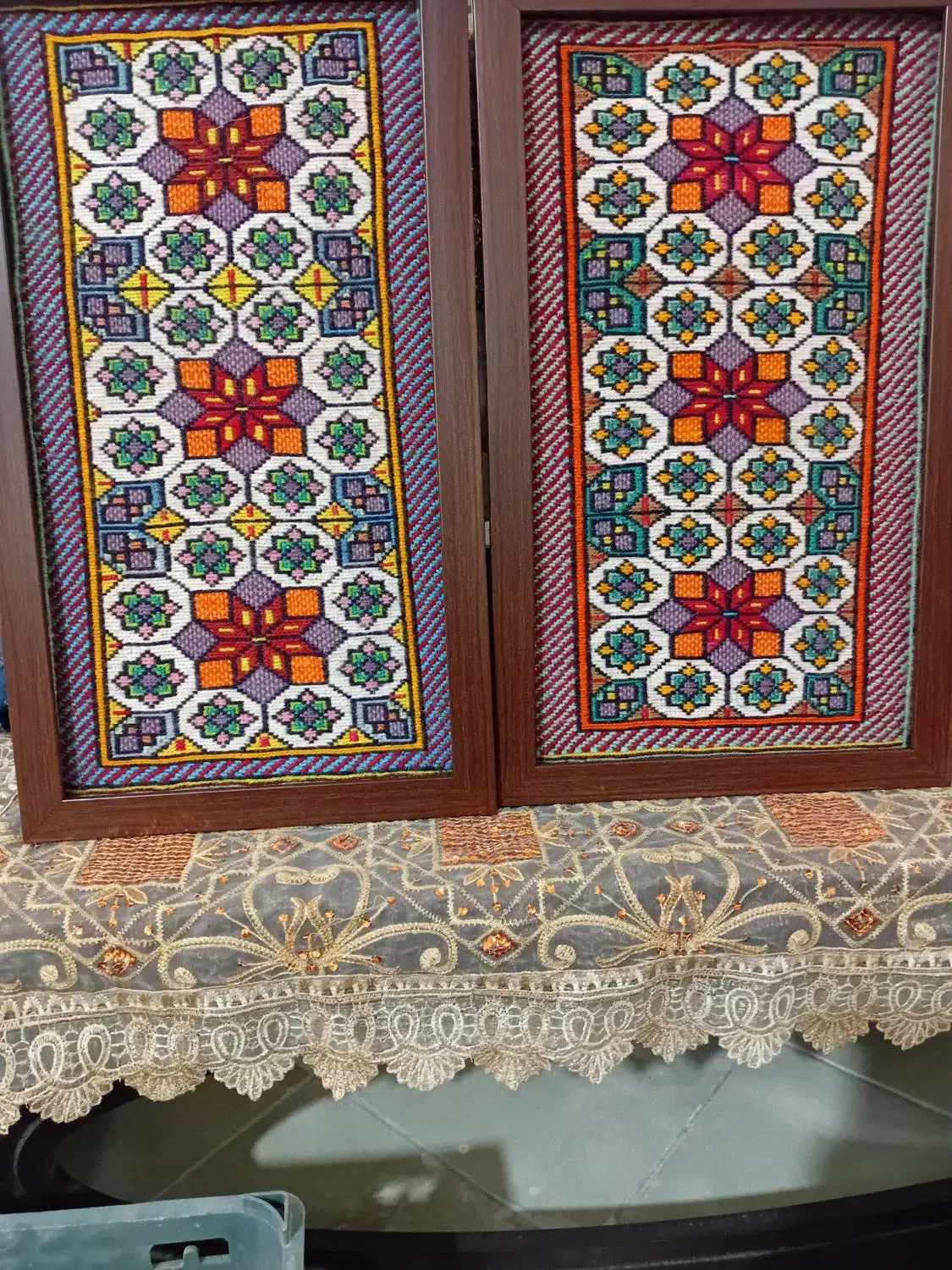 تابلو گلیم دست باف ورنی|تابلو فرش|کرمان, |دیوار