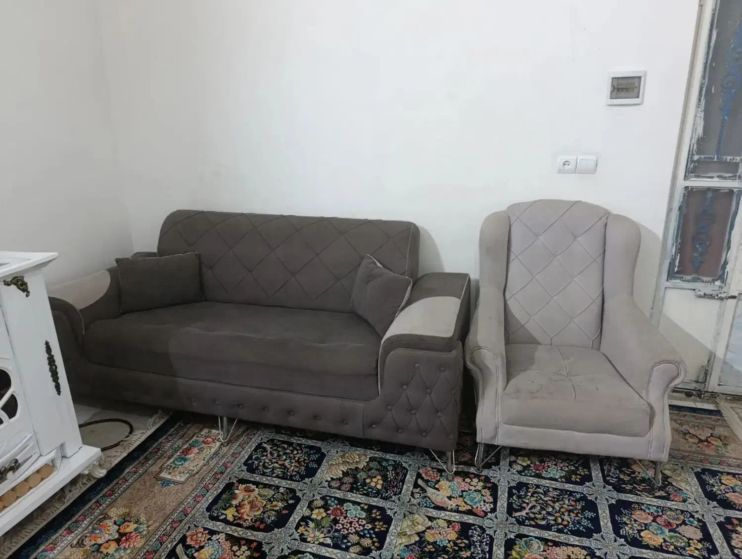 مبل 7 نفر راحتی فروش فوری|مبلمان خانگی و میز عسلی|طرقبه, |دیوار