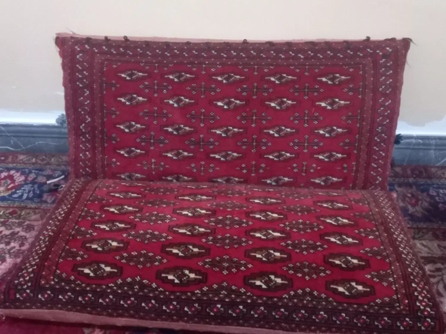 پشتی دستبافت ترکمن|پشتی|زاهدان, |دیوار