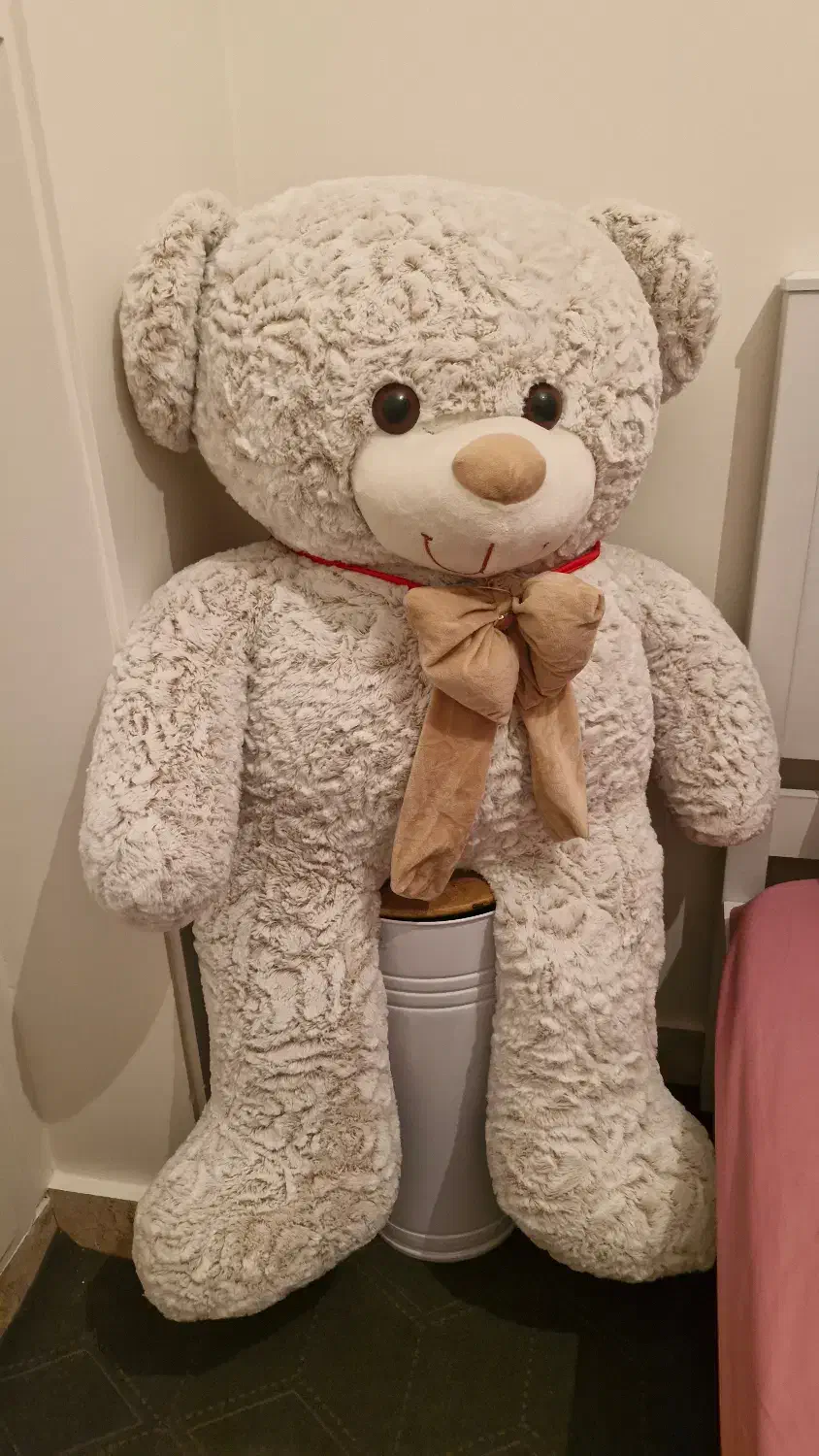 عروسک خرس پالیشی پاپیون دار مناسب هدیه ولنتاین|اسباب‌بازی بچه|تهران, گرگان|دیوار