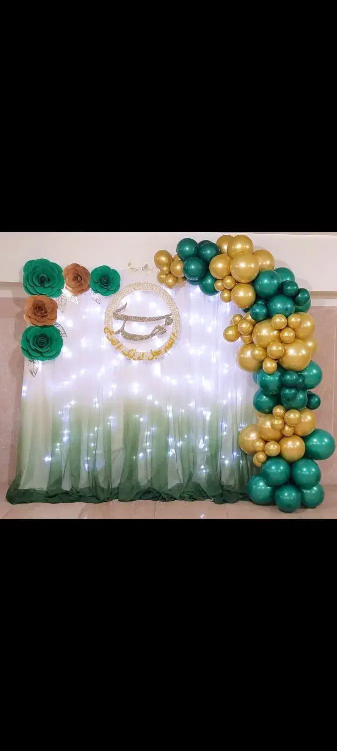 نیمه شعبان|ریسه و چراغ تزئینی|همدان, |دیوار