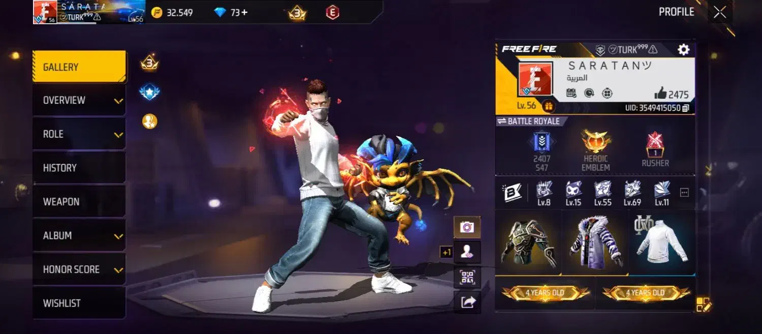 اکانت فری فایر|کنسول، بازی ویدئویی و آنلاین|میاندوآب, |دیوار