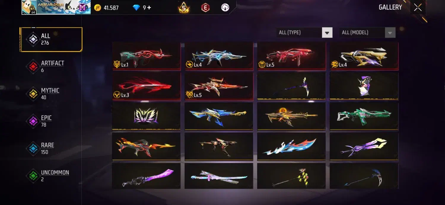 اکانت فری فایر|کنسول، بازی ویدئویی و آنلاین|کیش, |دیوار