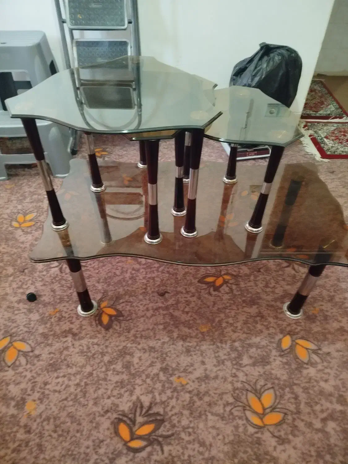 گل میز شیشه ای 4عدد|مبلمان خانگی و میز عسلی|مرودشت, قانون|دیوار