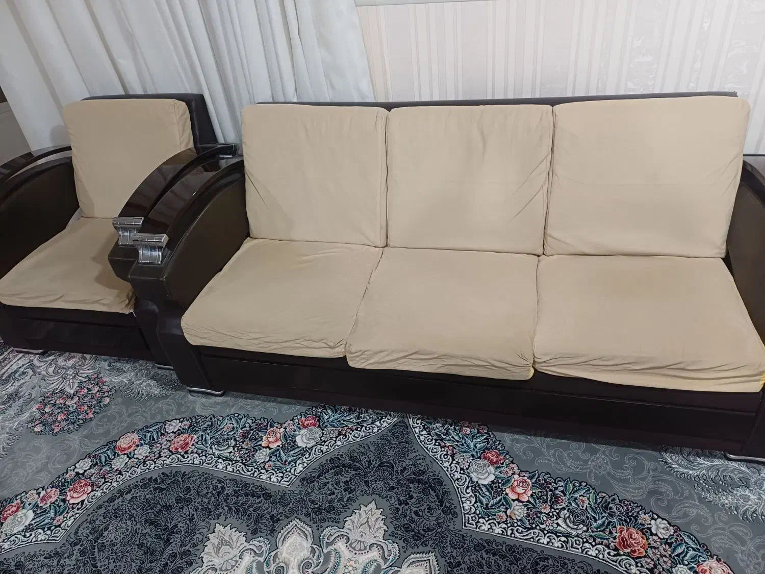 فروش مبل۷ نفره در حد نو|مبلمان خانگی و میز عسلی|مسجد سلیمان, |دیوار