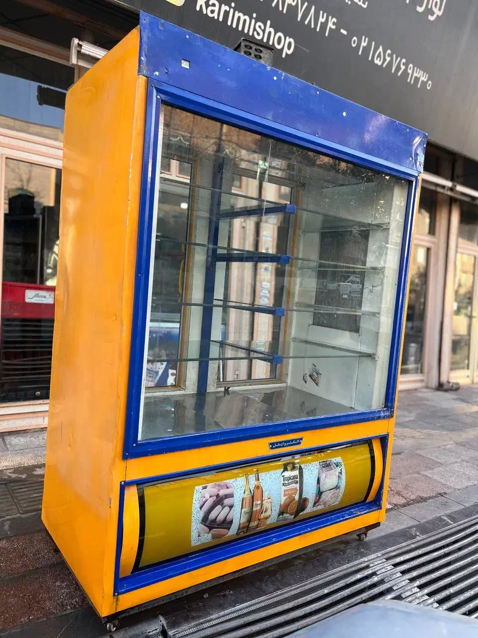 یخچال صنعتی دوطرف نما ۱/۵ متری موتور دانفوس|فروشگاه و مغازه|آفتاب, |دیوار