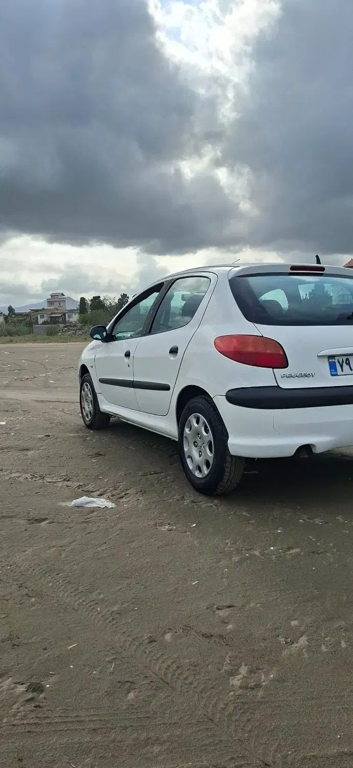 پژو۲۰۶ سفید|خودرو سواری و وانت|خرم‌آباد (تنکابن), |دیوار