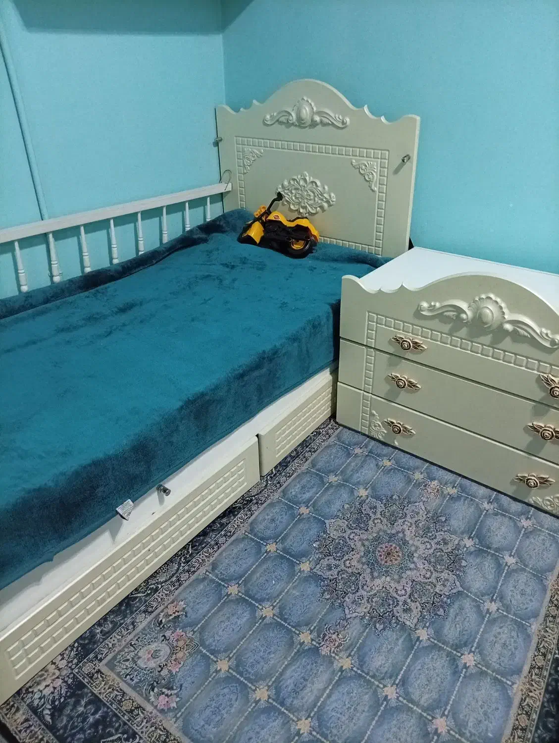 تخت کودک نوجوان|تخت و سرویس خواب|باقرشهر, |دیوار