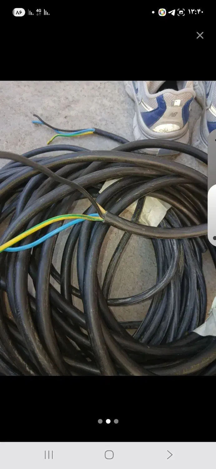 کابل برق سه ریشه وچهاریشه|مصالح و تجهیزات ساختمان|پاکدشت, پاکدشت (مامازند)|دیوار