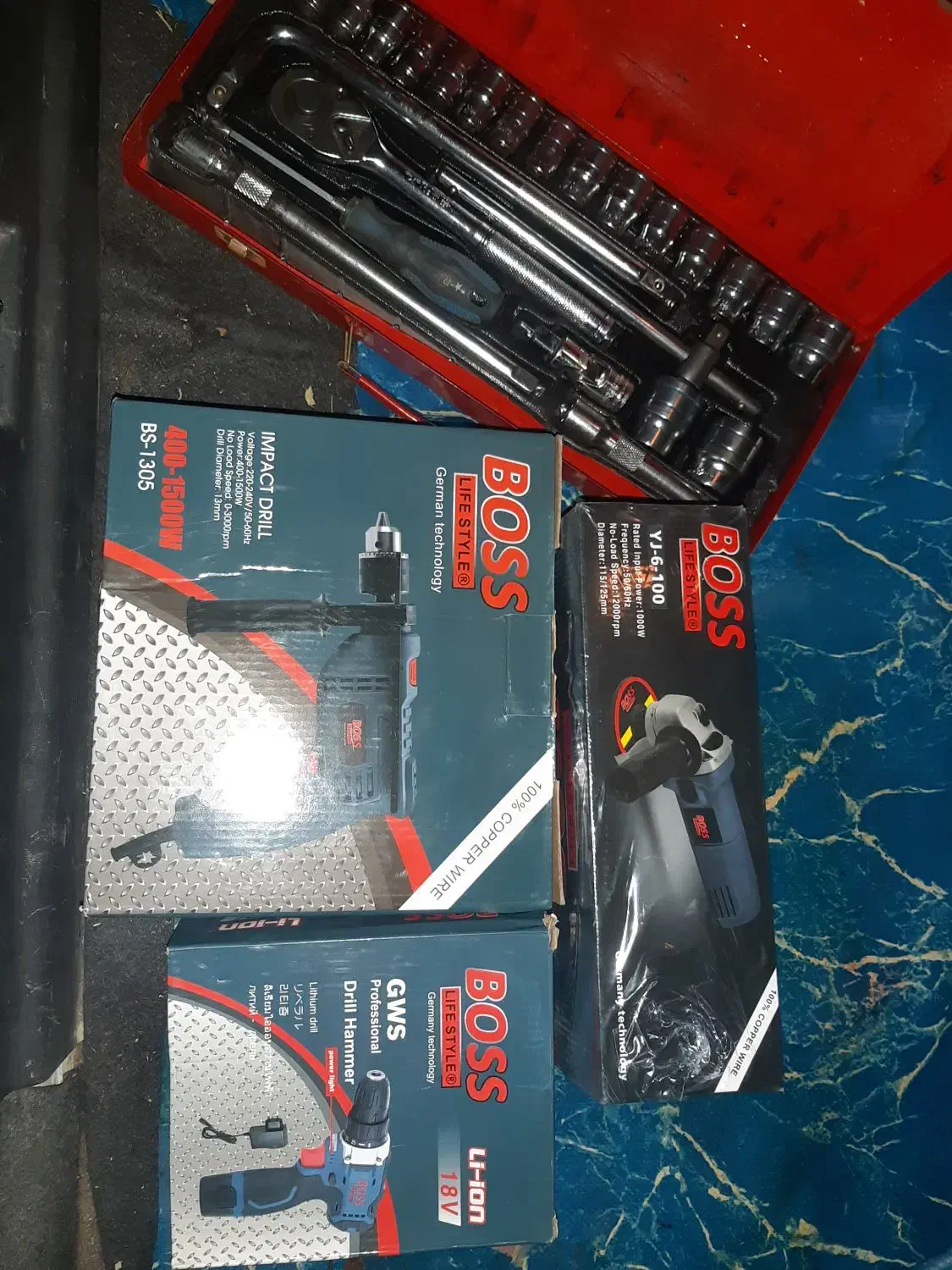 دریل برقی و شارژی و مینی فرز و جعبه بکس|ابزارآلات|دزفول, |دیوار