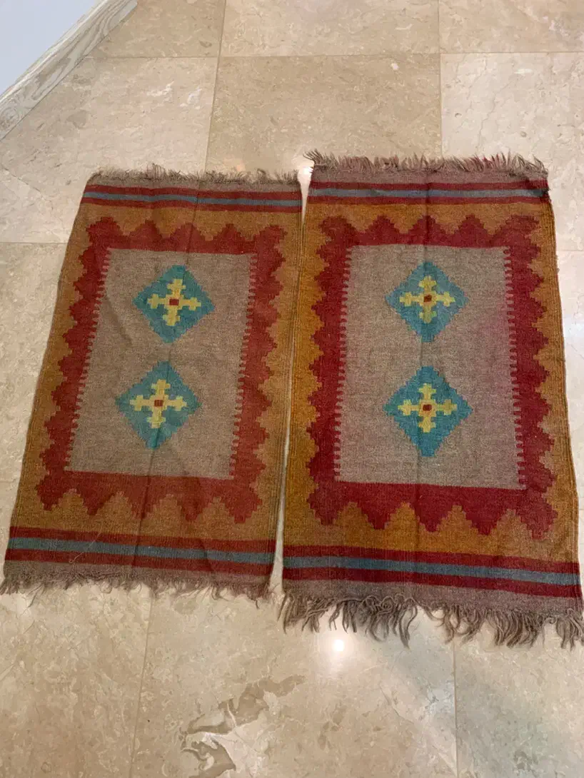 گلیم دست بافت ( جفت )|گلیم، جاجیم، گبه|تهران, میدان ولیعصر|دیوار