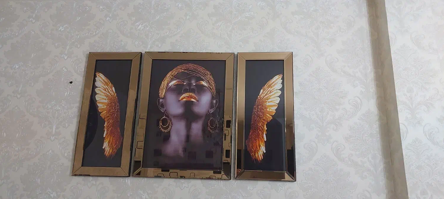 تابلوی زیبای چهره|تابلو، نقاشی، عکس|قروه, |دیوار