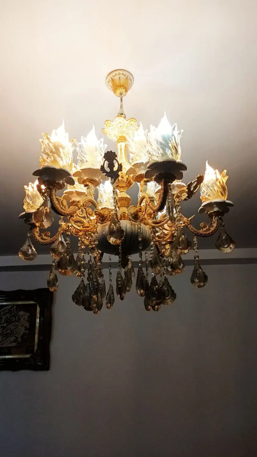 فروش لوستر ۱۲ شاخه|لوستر و چراغ آویز|اردبیل, |دیوار