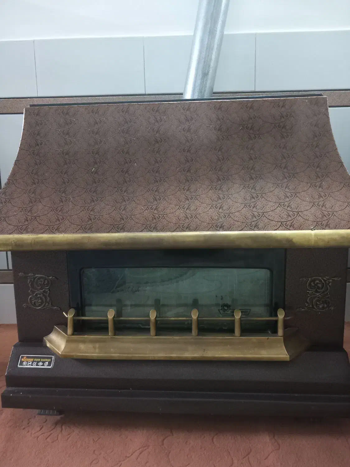 بخاری شومینه ای|بخاری، هیتر، شومینه|خمینیشهر, |دیوار