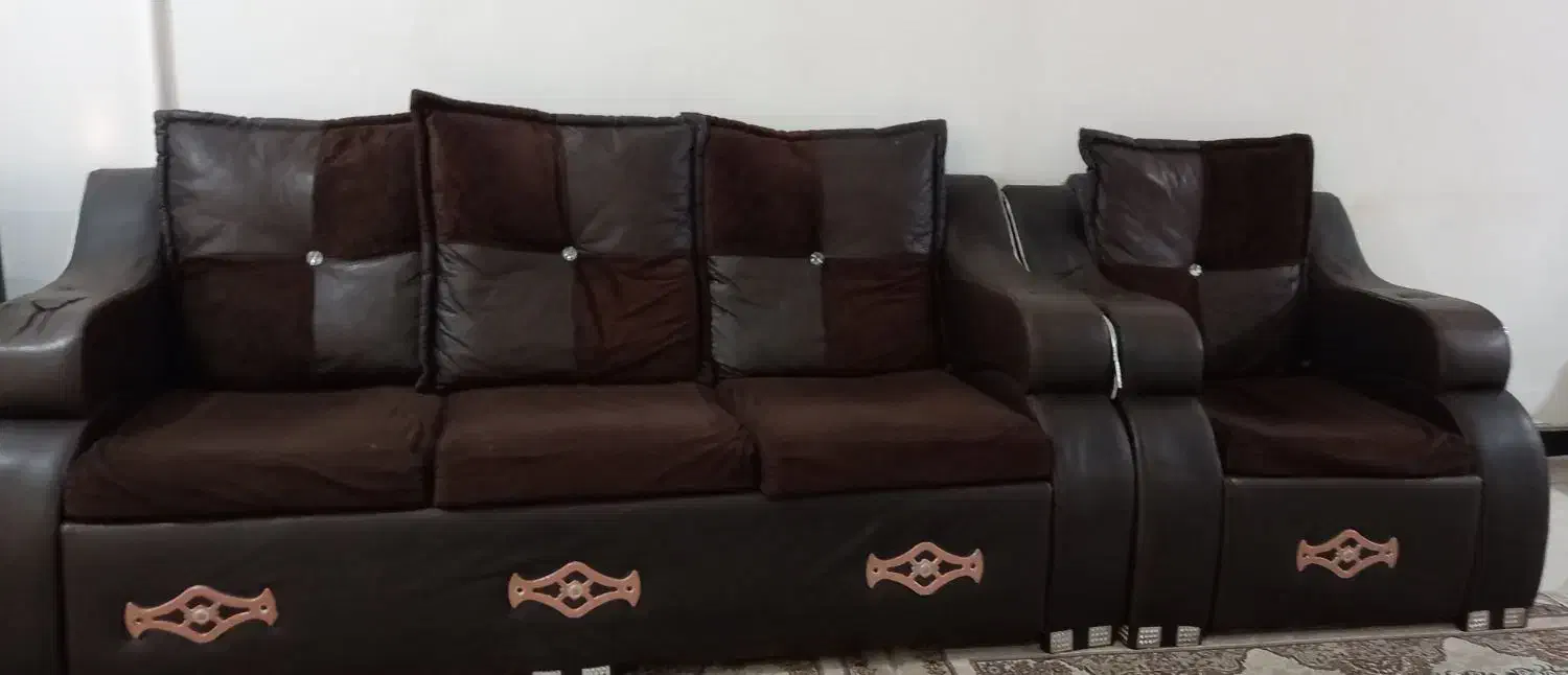 مبل ۷نفره|مبلمان خانگی و میز عسلی|آبدانان, |دیوار