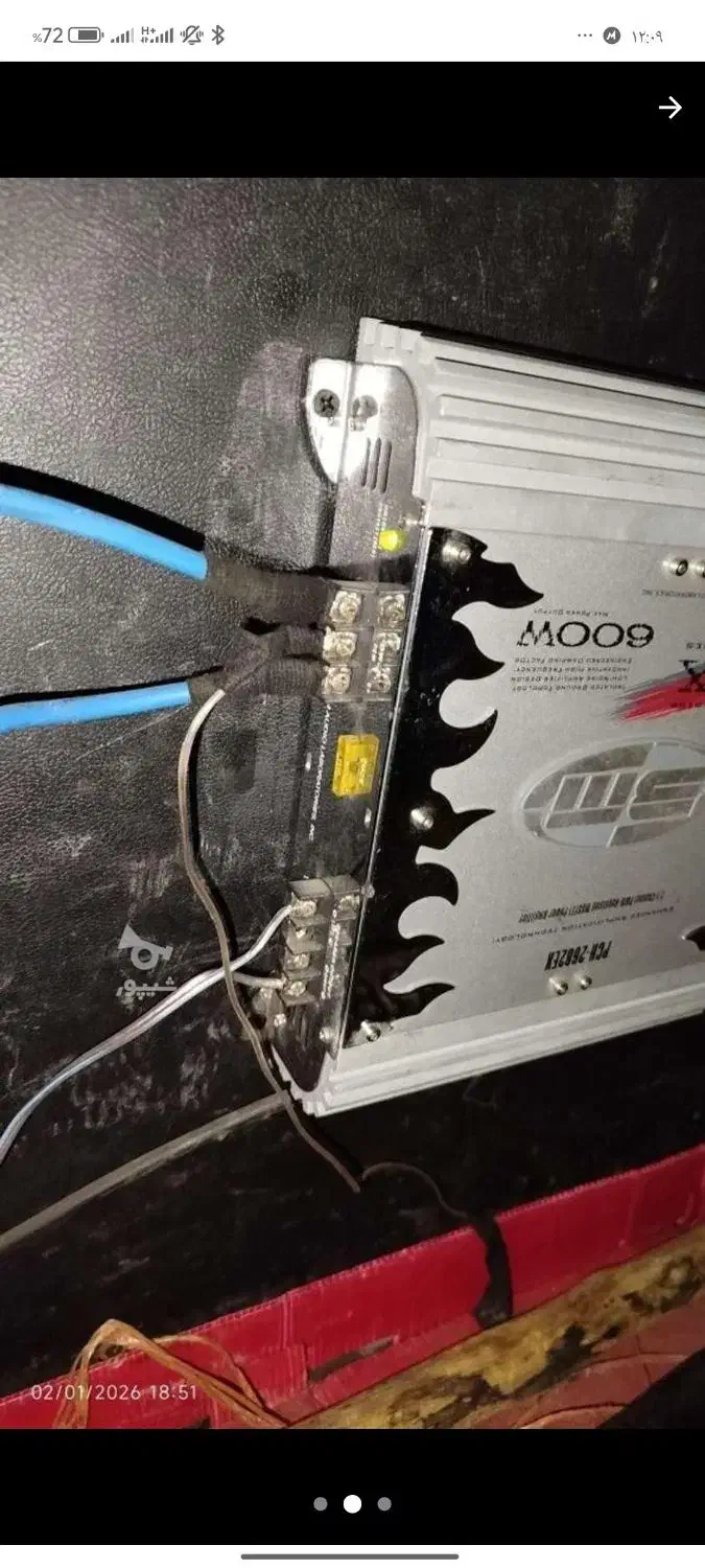 امپلی دو کانال 600 وانت|سیستم صوتی خانگی|جویبار, |دیوار