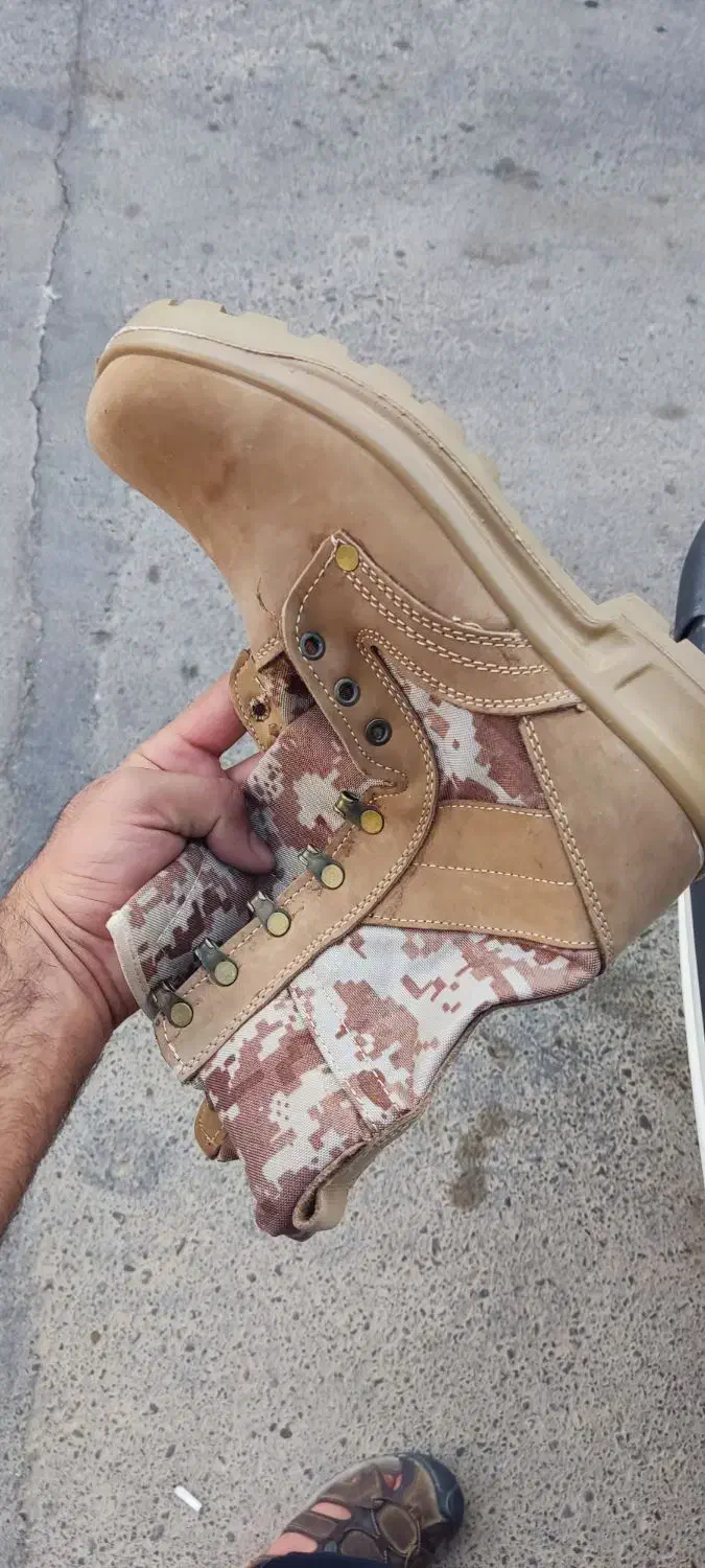 پوتین دیجیتال خاکی ساق بلند ساتر و مشکی|کیف، کفش، کمربند|بیرجند, |دیوار