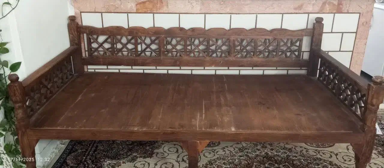 تخت چوبی سنتی|مبلمان خانگی و میز عسلی|رباطکریم, رباطکریم|دیوار
