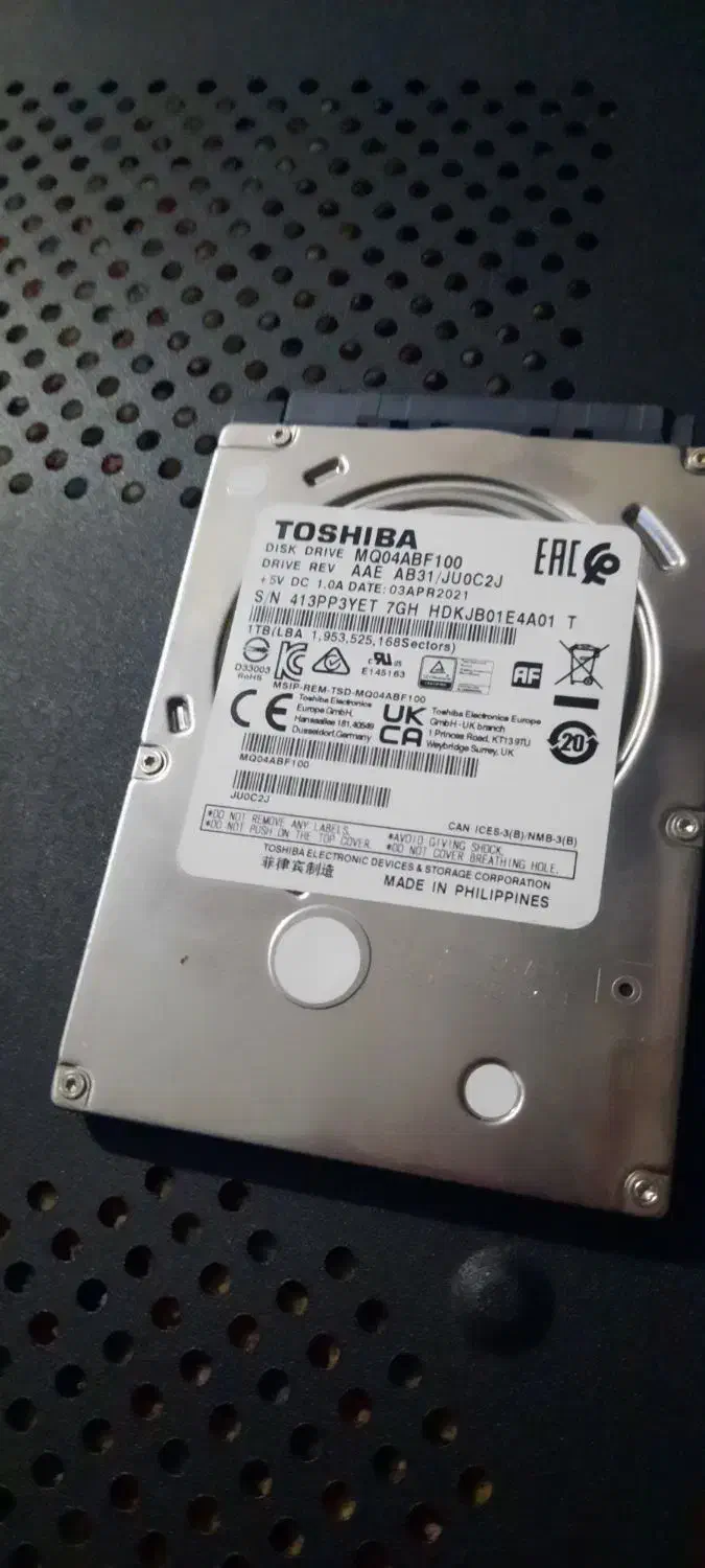 هارد اینترنال توشیبا ۱ ترابایت (لپتاپی)|قطعات و لوازم جانبی رایانه|تهران, علم و صنعت|دیوار