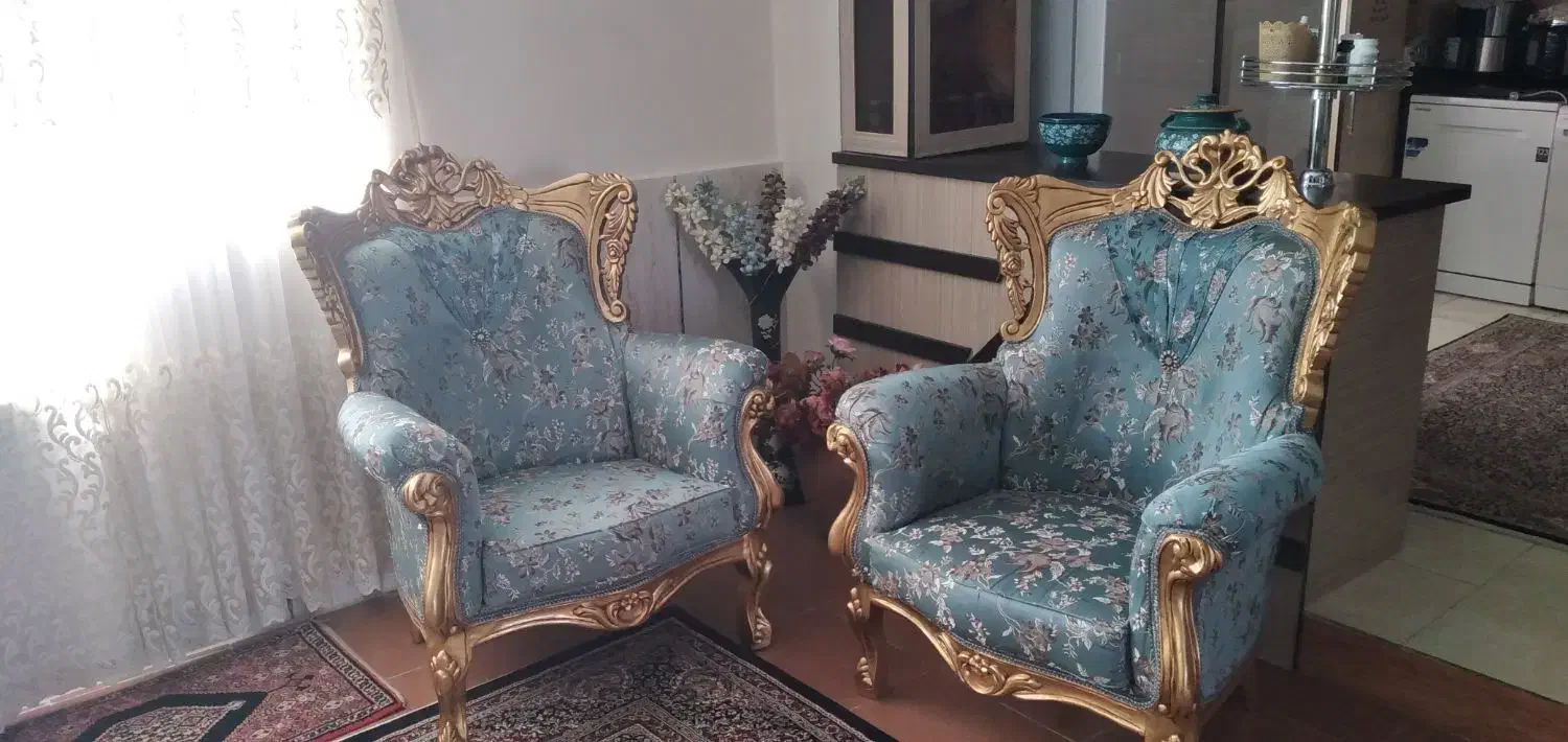 مبلمان سلطنتی 9 نفره|مبلمان خانگی و میز عسلی|سنندج, |دیوار