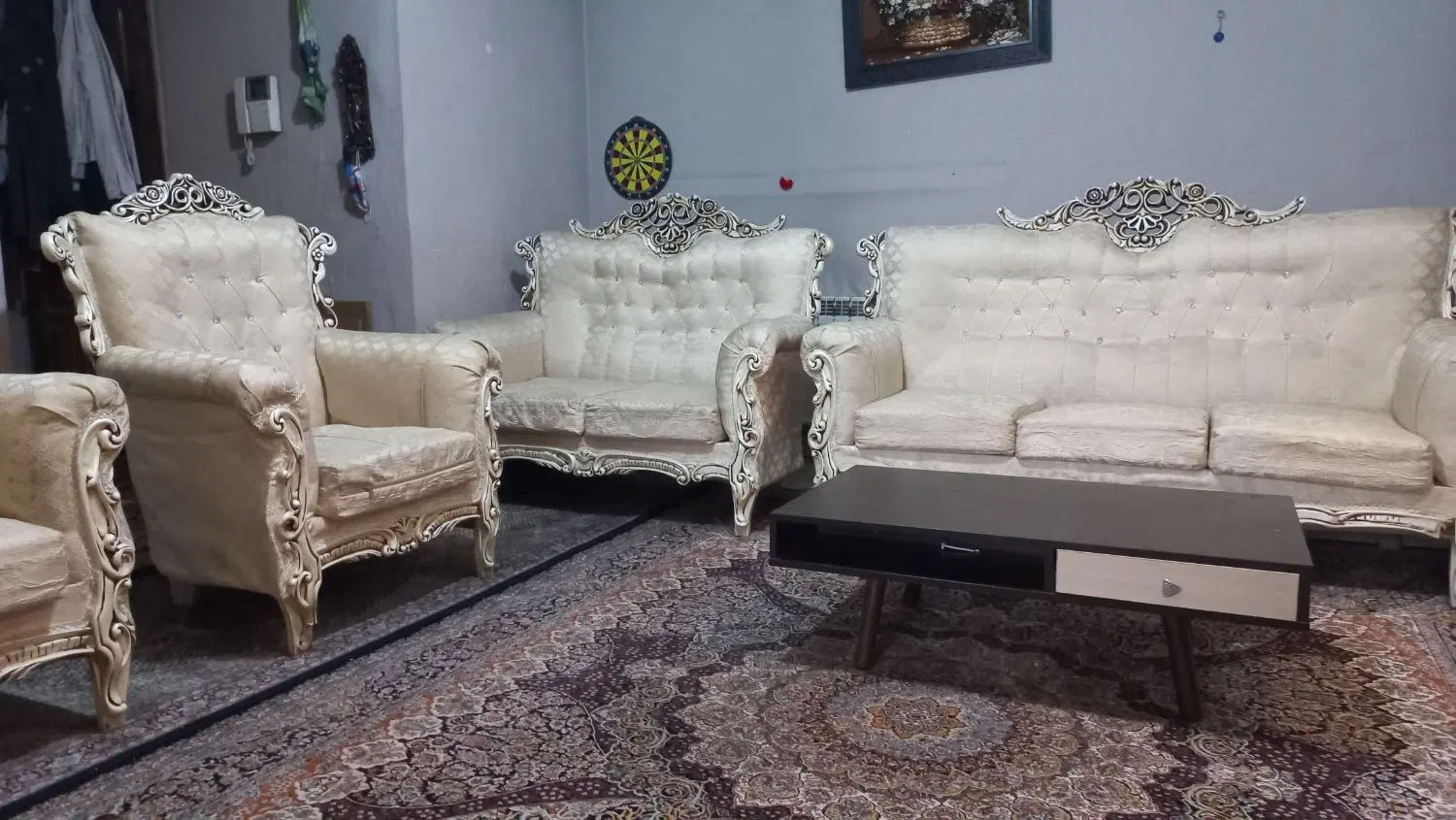 مبل سلطنتی۷نفره درحدنو وسالم وشیک|مبلمان خانگی و میز عسلی|تهران, خواجه نصیر طوسی|دیوار
