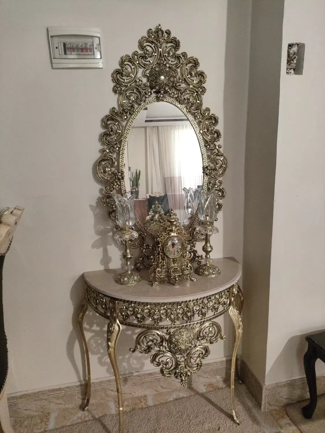 اینه و شمعدان|صنایع دستی و سایر لوازم تزئینی|اصفهان, بابوکان|دیوار