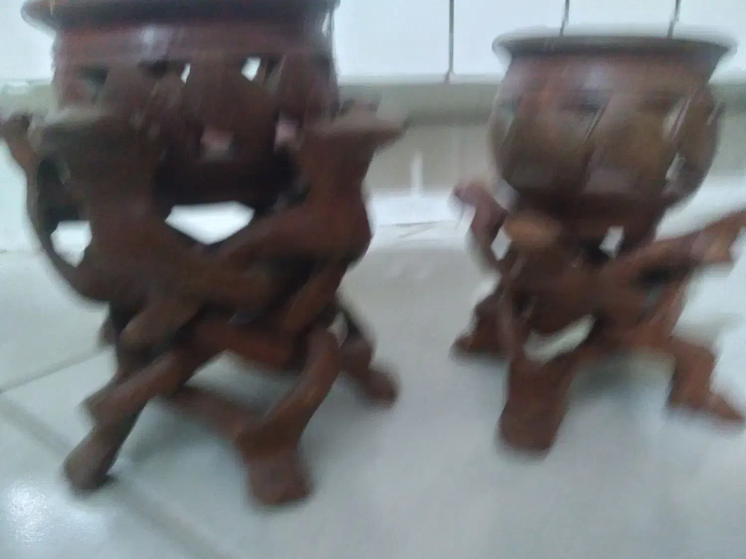 دو عدد آجیل خوری چوبی پاکستانی|صنایع دستی و سایر لوازم تزئینی|رودهن, |دیوار