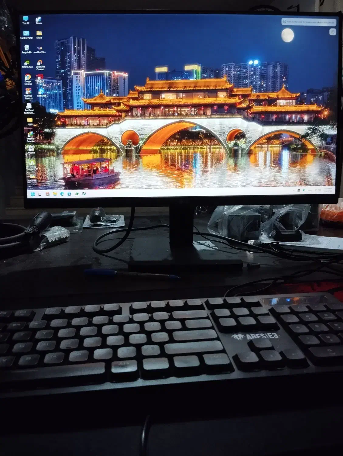 کیس و کامپیوتر گیمینگ کامل|رایانه رومیزی|قم, چهل درخت‎|دیوار