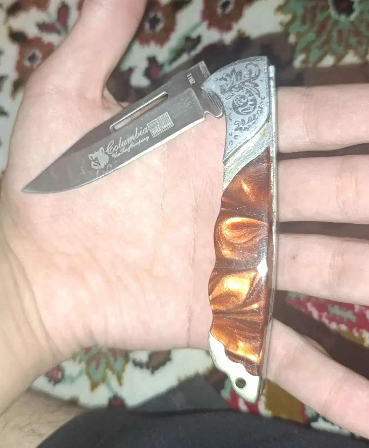 چاقو تیز تاشو|کلکسیون اشیاء عتیقه|ارومیه, |دیوار