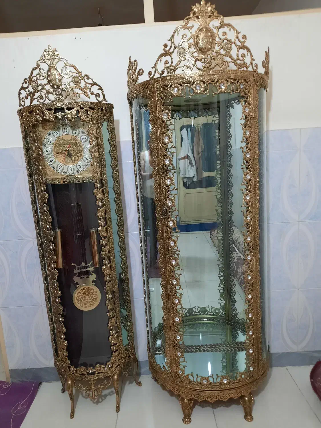 بوفه وساعت برنزی|بوفه، ویترین، کنسول|محمدشهر, محمدشهر|دیوار