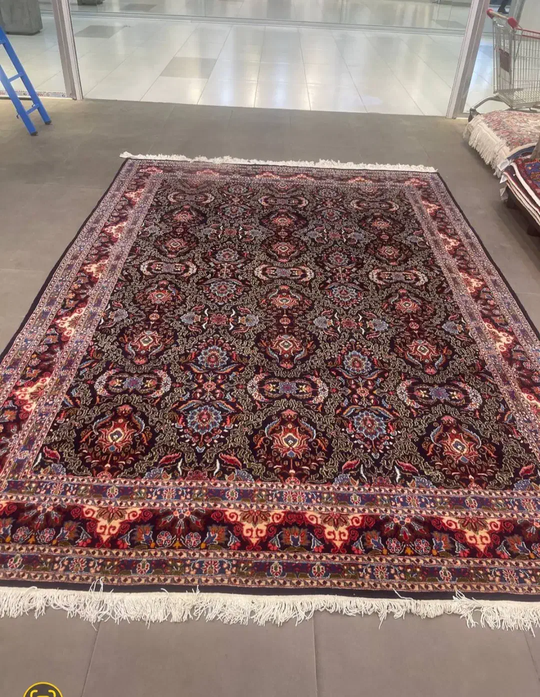 فرش دستباف (بساک) تک ۹ متری نقشه  جدید مدرن|فرش|مشکین‌دشت, |دیوار