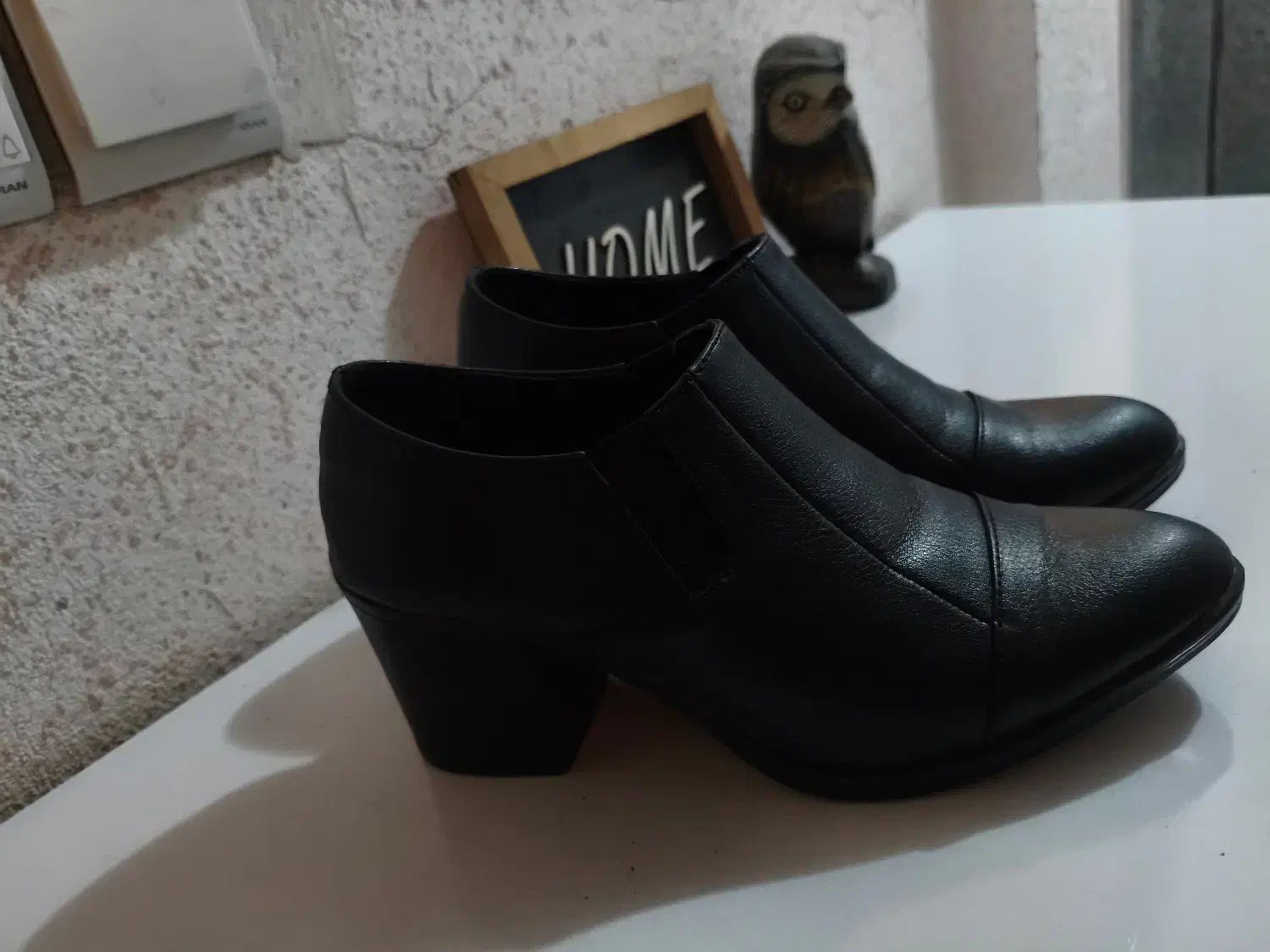 کفش زنانه چرم مشکی|کیف، کفش، کمربند|شیراز, زرهی|دیوار