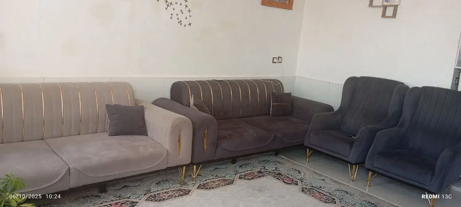 مبل هشت نفره|مبلمان خانگی و میز عسلی|شیراز, شیخ علی چوپان|دیوار