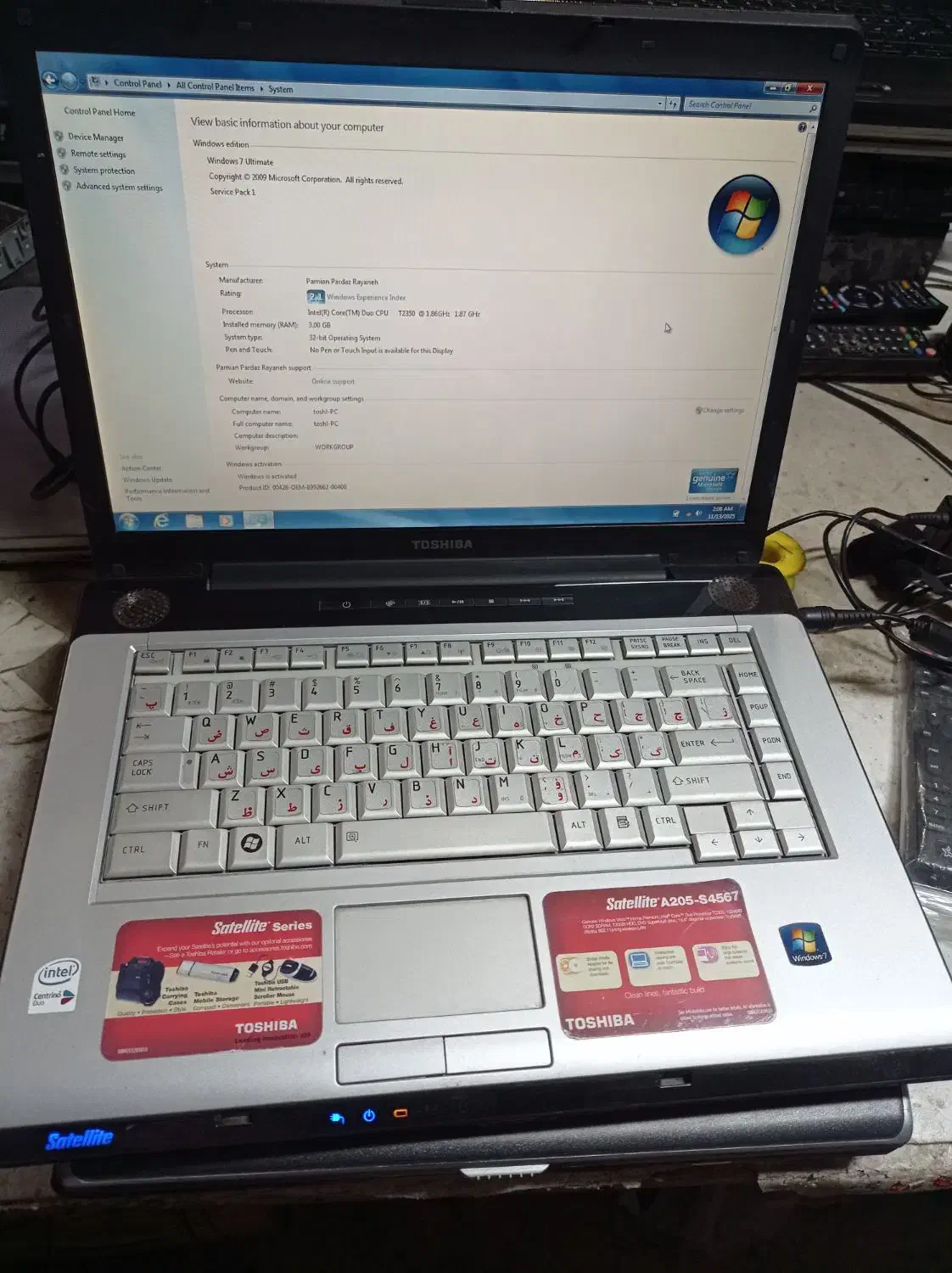 فروش لبتاب از ۳ملیون تا ۶ملیون سالم|رایانه همراه|یزد, |دیوار