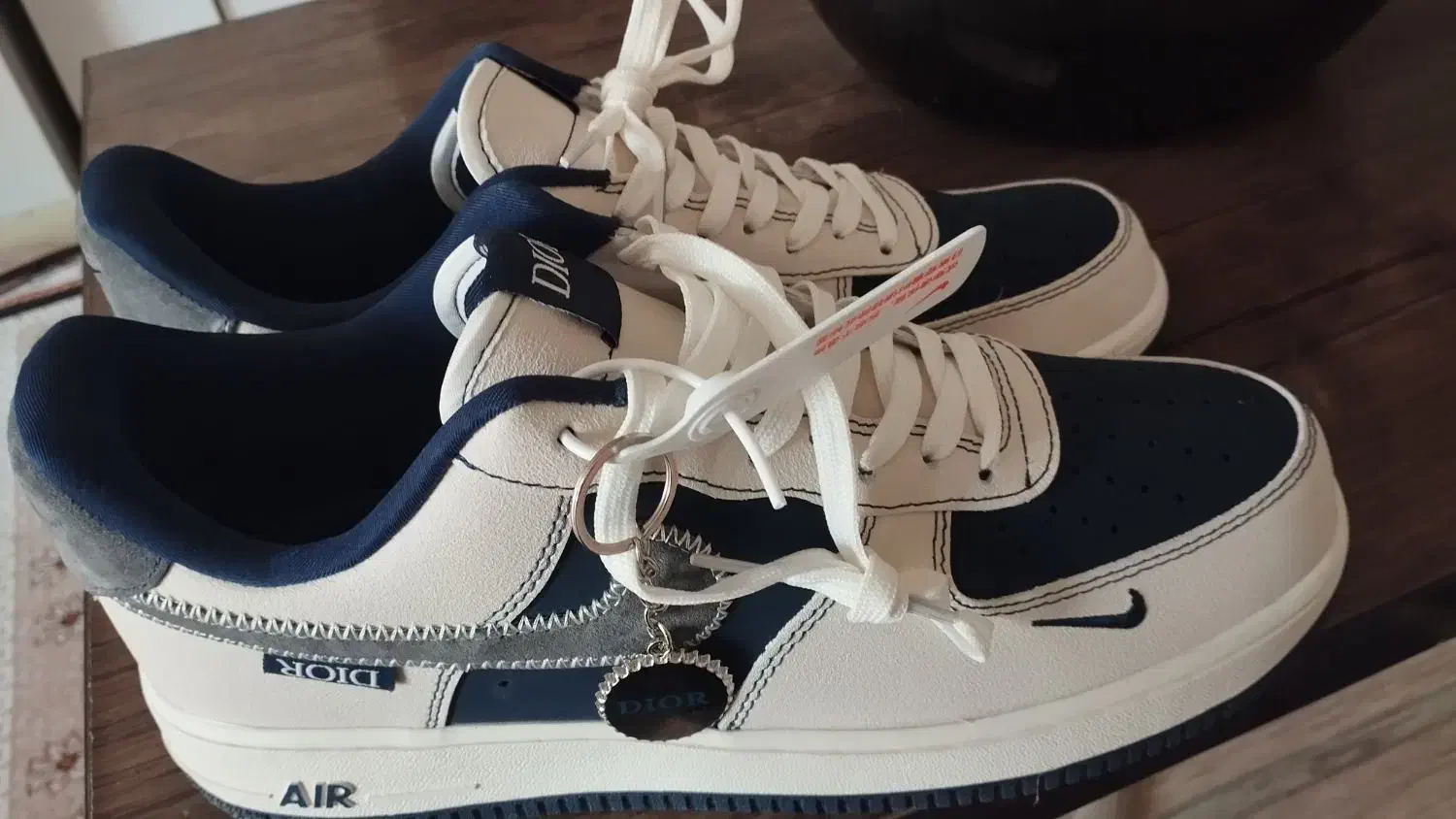 کتونی نایک ایرفورس دیور سرمه ای سایز 45|کیف، کفش، کمربند|الشتر, |دیوار