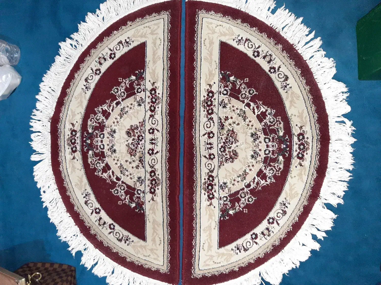 فرش نیم دایره پادری 2عدد|پادری|تهران, زاهد گیلانی|دیوار