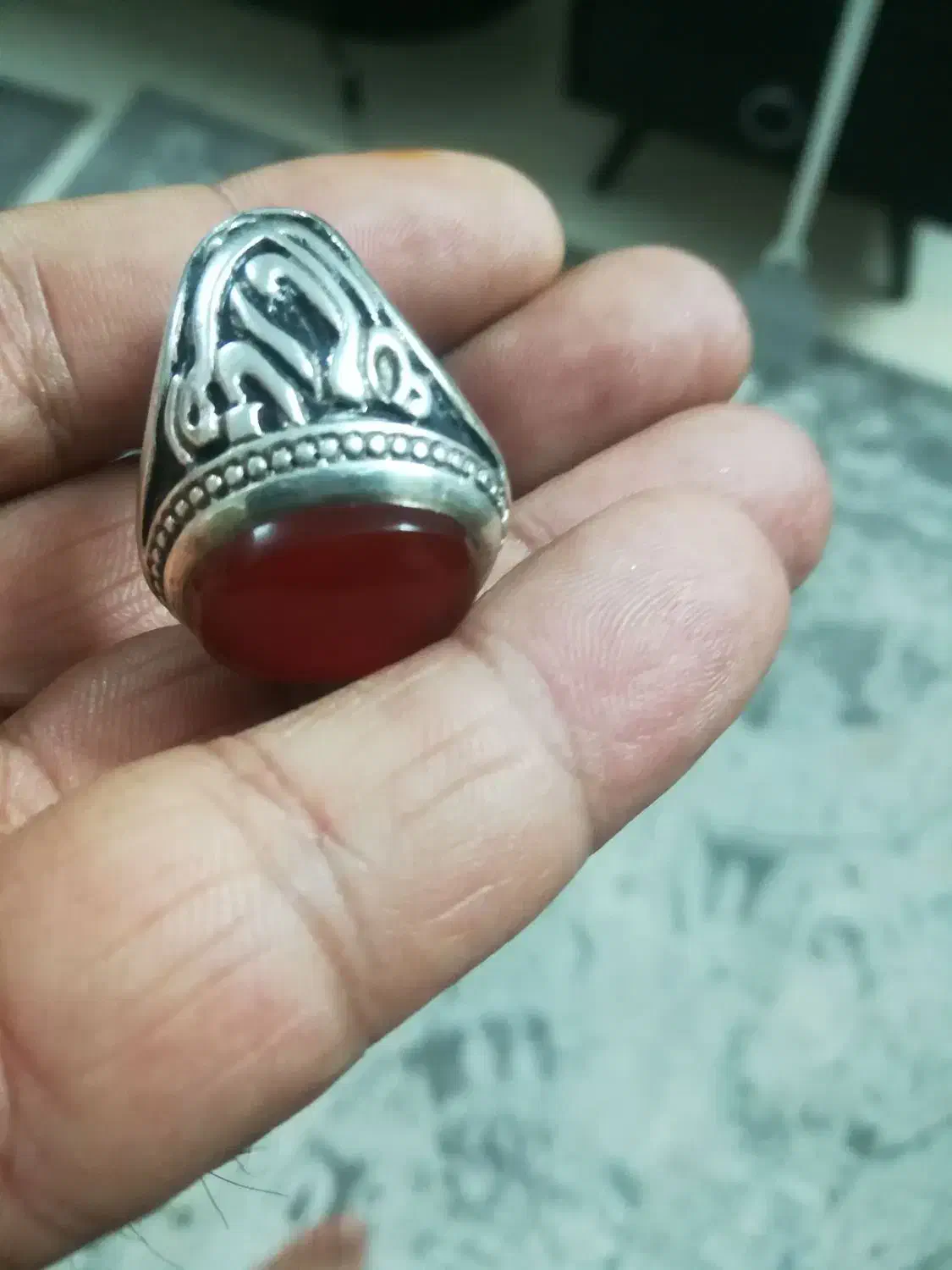 انگشتر عقیق یمن سنگین|جواهرات|نظرآباد, رسالت|دیوار