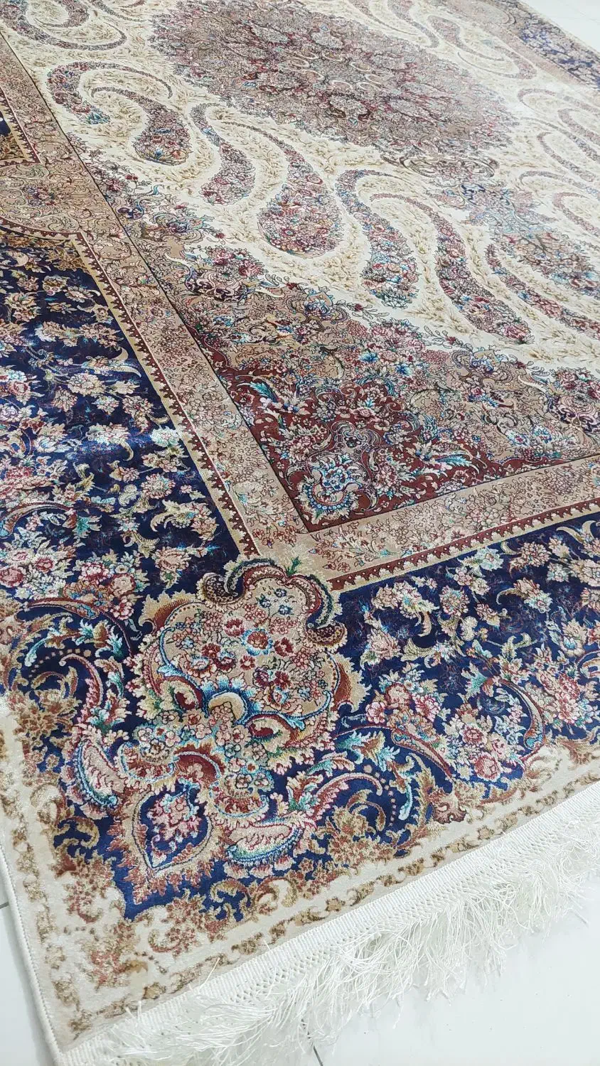 فرش نخ ابریشم بهشی جفت ۶ متری|فرش|تهران, هروی|دیوار