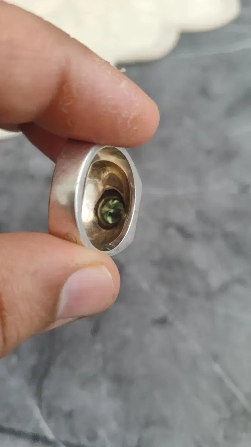 انگشتر نقره موزنایت روسی|جواهرات|قزوین, |دیوار