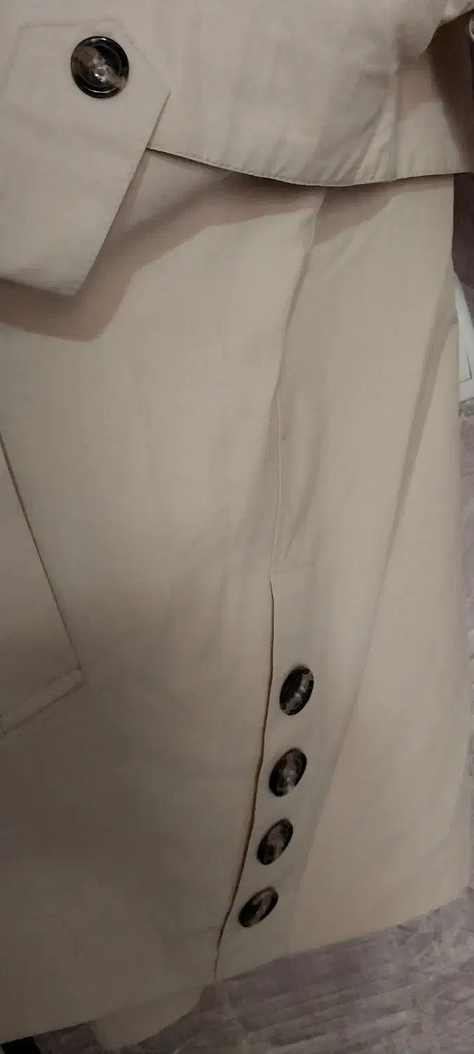 بارانی کتان زارا|لباس|نسیم‌شهر, |دیوار