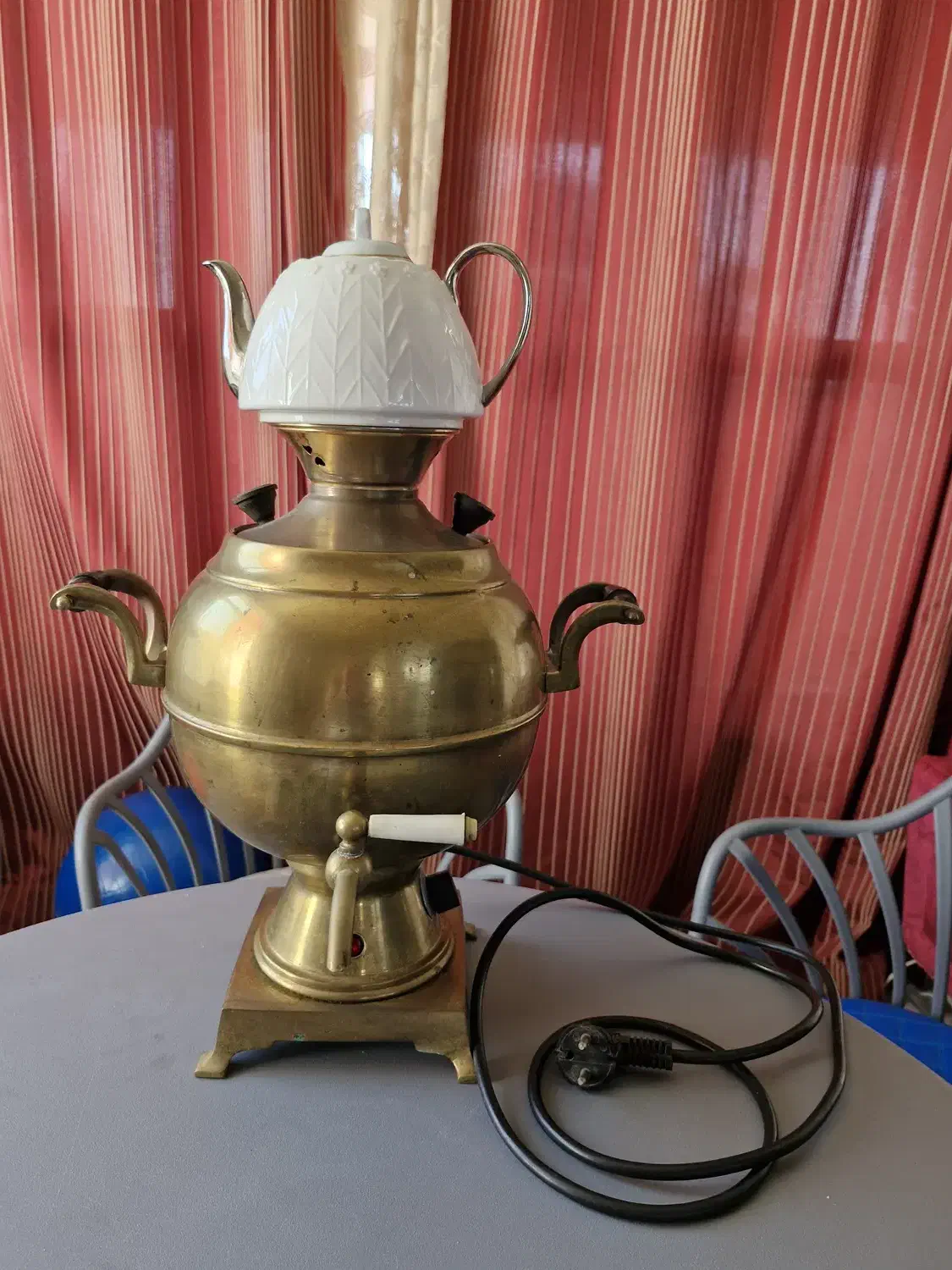 سماور برقی برنزی|سماور، چای‌ساز، قهوه‌ساز|بابلسر, |دیوار