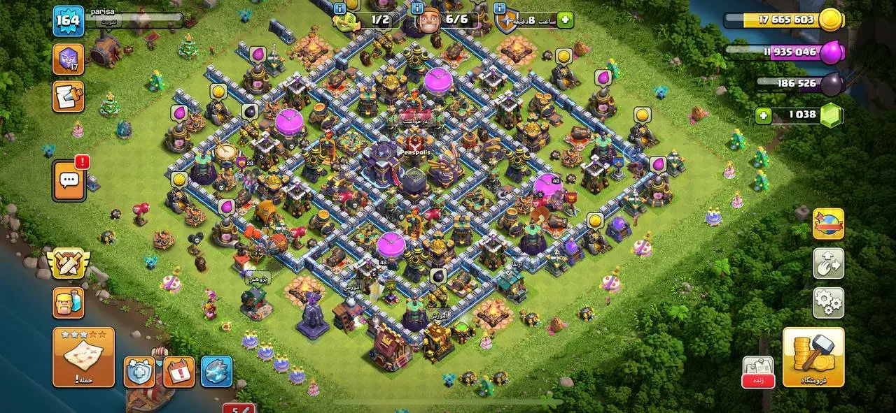 اکانت کلش اف کلنز تان۱۵|کنسول، بازی ویدئویی و آنلاین|تهران, آبشار تهران (دریاچه)|دیوار