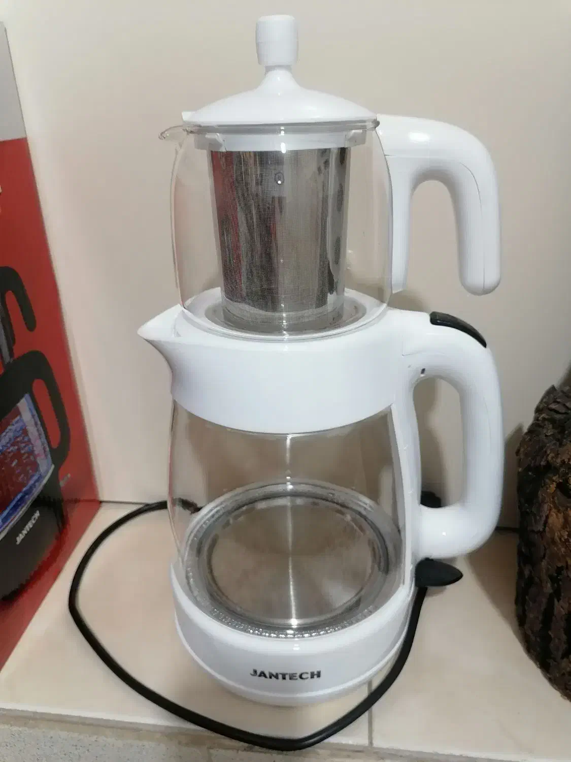 چایی ساز قوری رو کتری جانتک طرح فلر|سماور، چای‌ساز، قهوه‌ساز|کاشان, گبرها|دیوار