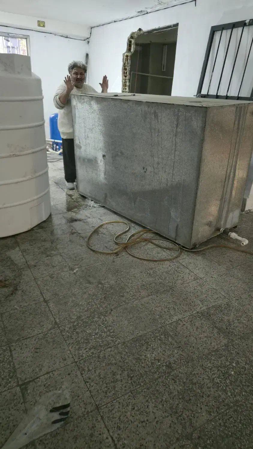 منبع آهنی گالوانیزه منبع اب|مصالح و تجهیزات ساختمان|پردیس, فاز ۸|دیوار