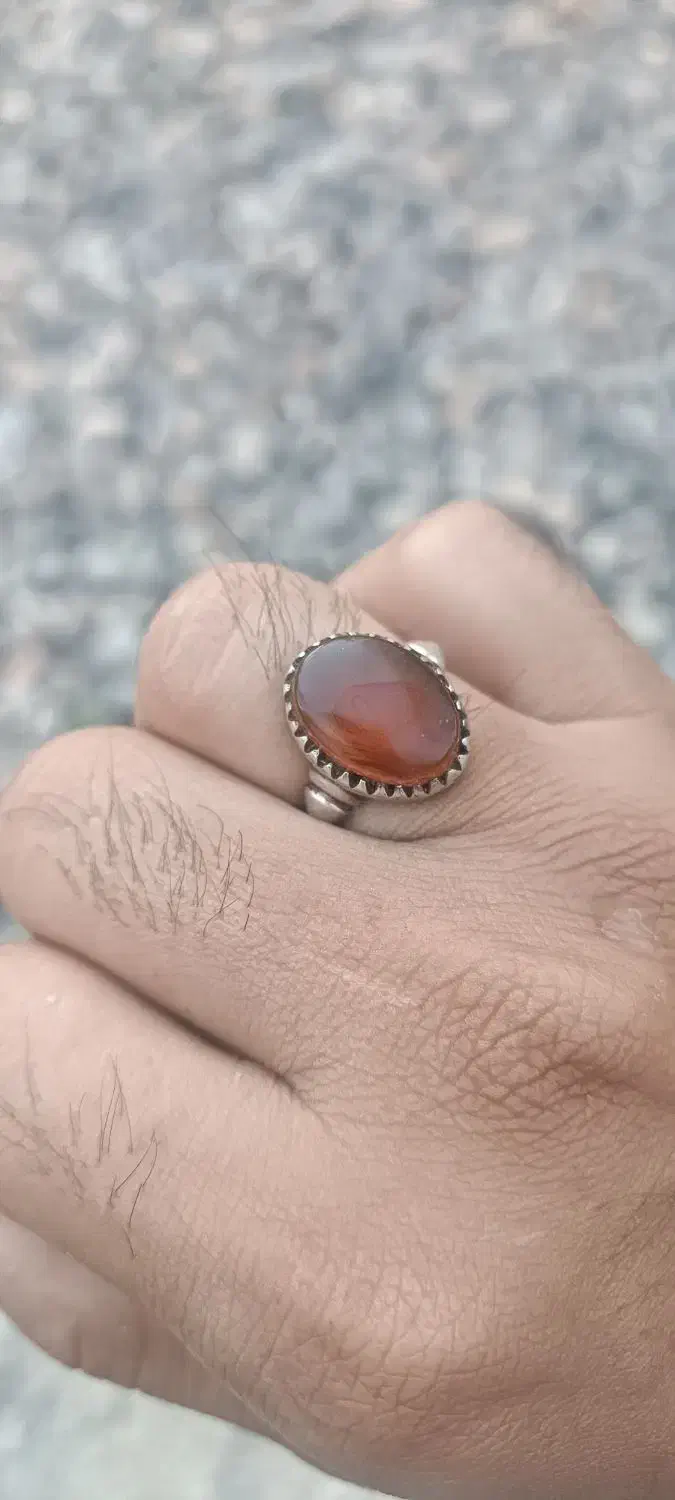 عقیق یمن رکاب نقره|جواهرات|انبارآلوم, |دیوار