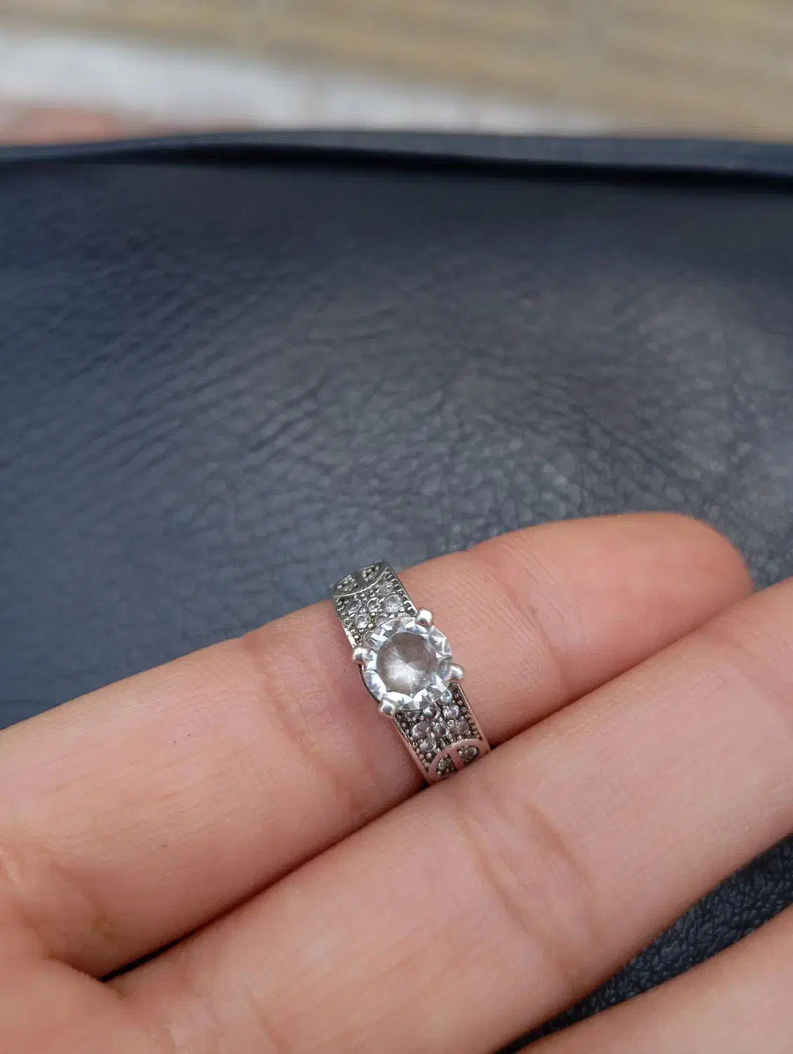 انگشتر تک نگین نقره|جواهرات|بیرجند, |دیوار