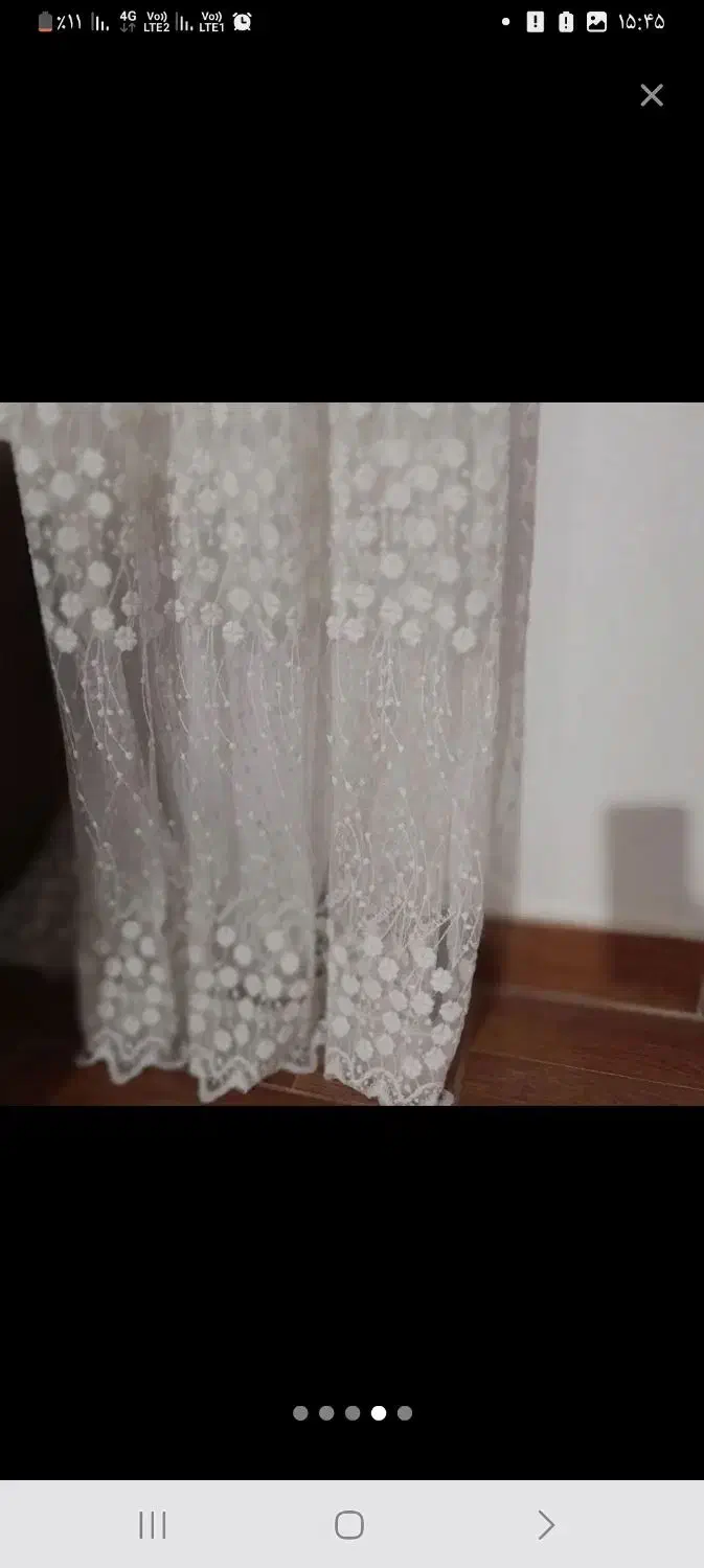 دوعدد پرده اتاق و پذیرایی|پرده، رانر، رومیزی|کردکوی, |دیوار